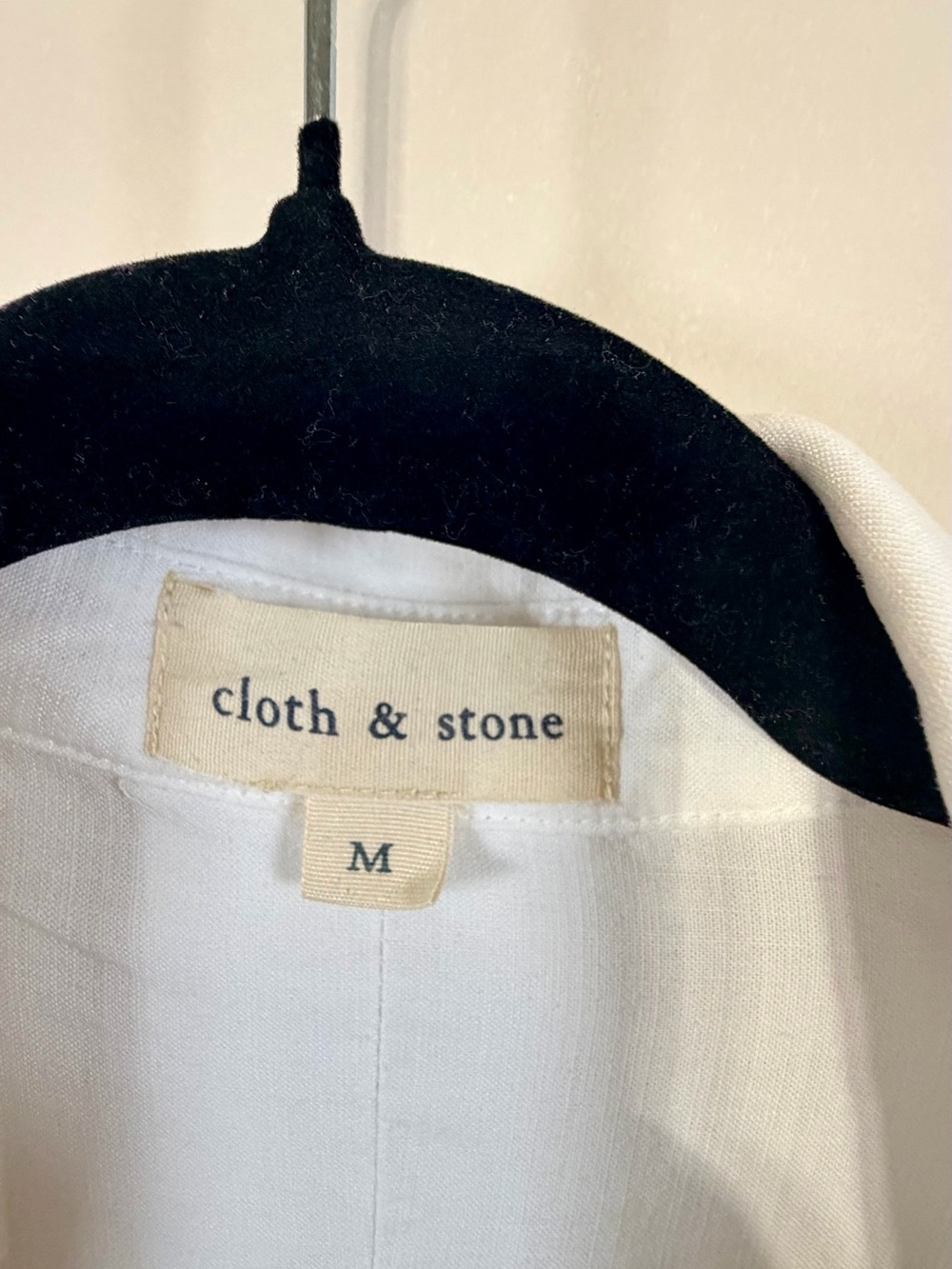 Anthropologie Cloth & Stone Ava Split Back Shirt White M - Picture 10 of 17